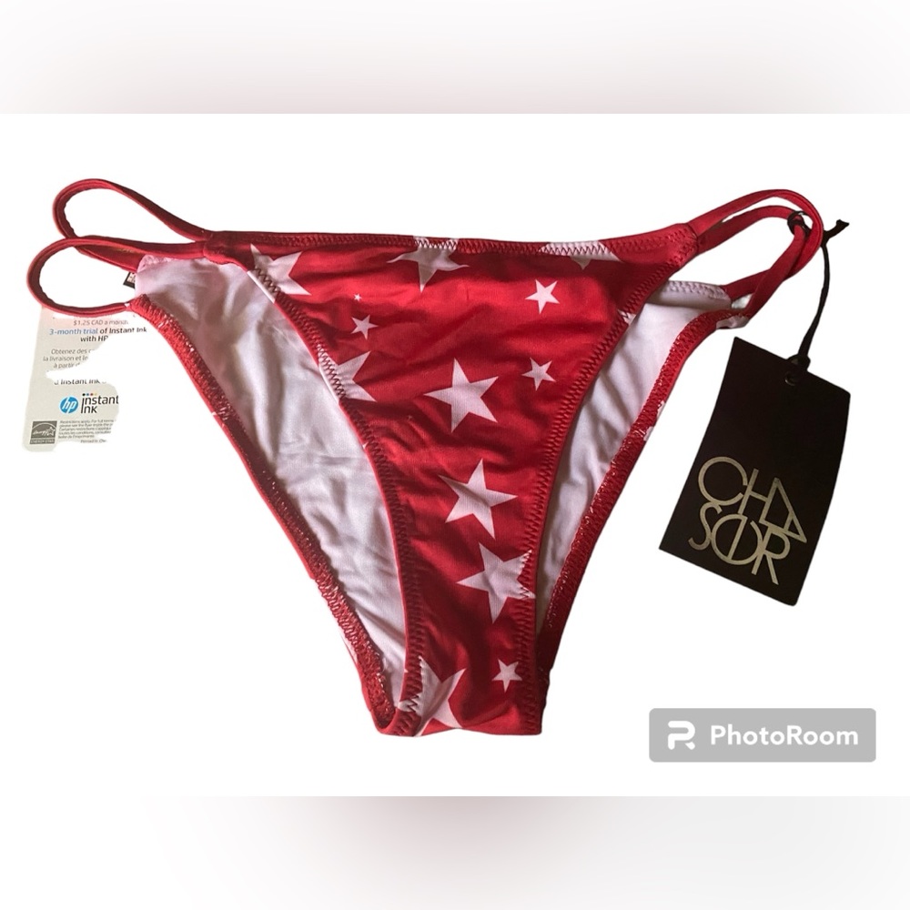 Chaser NWT M stars bikini bottoms